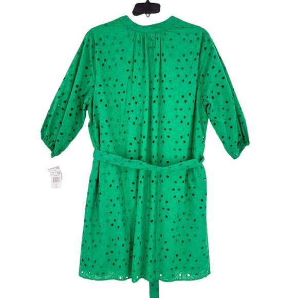 R.N Studio By Ronni Women's Pullover Lined Green Eyelet Dress Size 2X NWT $99.00 - Picture 3 of 13